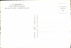 CPA Brest La Rue De Siam a Droite La Poste 