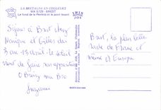 CPM La Bretagne En Couleurs Brest Le Fond de La Penfeid et Le Pont Levant Bateau