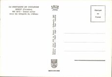 CPM La Bretagne En Couleurs Brest Grand Voilier Sous les Remparts du Chateau Bateau