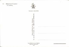 CPM Brest Le Chateau Bateau