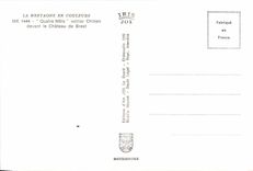 CPM La Bretagne En Couleurs devant le Chateau de Brest Bateau Voilier