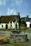 MODERN CARD Thatched cottages Of Brittany