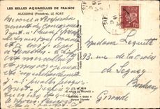 CPA Les Belles Aquarelles De France Audierne Le Port