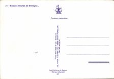 MODERN CARD Flowered Houses of Brittany