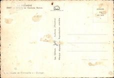 MODERN CARD Brittany Children In Breton Costume