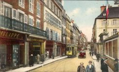 CPA Brest Rue De Siam Et La Prefecture Maritime 