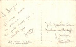 CPA Brest Rue De Siam Et La Prefecture Maritime 