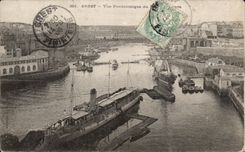 CPA Brest Vue Panoramique du port Bateaux