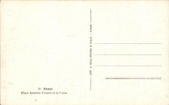 CPSM Brest Place Anatole France Et La Poste 