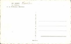 CPSM Brest Le Chateau Et La Prefecture Maritime Bateaux