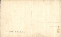 CPSM Brest Le Pont National 