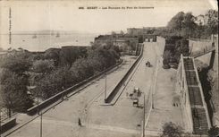 CPA Brest Les Rampes Du Port De Commerce