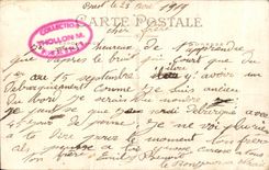 CPA Brest Un Coin Du port De Guerre et la Grue Electrique Bateau