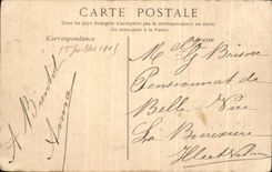 CPA Brest Le Chateau Vue Prise de L Avant Port Rive Droite Bateau