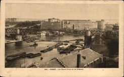 CPA Brest Le Grand Pont Et Le Chateau 