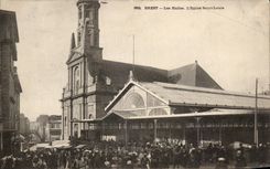 CPA Brest Les Halles L Eglise Saint Louis