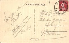 CPA Brest Le Chateau Et les Contre Torpilleurs Vus Du pont Natioanal Bateaux