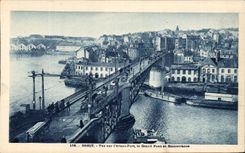 CPA Brest Vue Sur L Avant Port Le Grand Pont Recouvrance