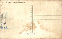 CPA Brest Le Port De Guerre Bateaux