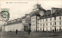CPA Brest Caserne D Infanterie Coloniale Militaria