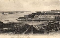 CPA Brest L Entree Du Port Et La Rade 