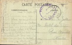 CPA Brest Le Champ de Bateille Et L Hotel de La Depeche 