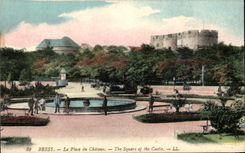 CPA Brest Le Place du Chateau