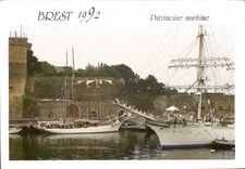CPM Brest 1992 Patrimonie Maritime Bateaux Voiliers