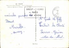 CPSM Brest Place de la Tour d Auvergne Pont de Recouvrance Prefecture maritime 