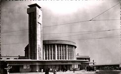 CPSM Brest La Gare Et La Tour De L Horloge 
