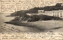 VINTAGE POSTCARD Surroundings Of Brest Lighthouse of Portzic Beach of the White House