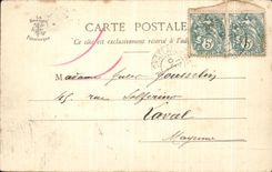 VINTAGE POSTCARD Surroundings Of Brest Lighthouse of Portzic Beach of the White House