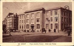 CPA Brest Place Anatole France Hotel Des Postes