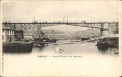 CPA Brest Pont National ferme Bateaux
