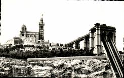 CPA Marseille Notre Dame de La Garde et Les Ascenseurs