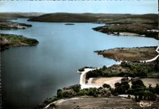 VINTAGE POSTCARD Peyrat the Castle the Lake De Vassiviere