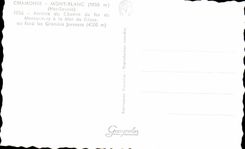 CPSM Chamonix Mont Blanc Arrivee du chemin de fer de Montenvers a la mer de glace au fond les grandes Jorasses