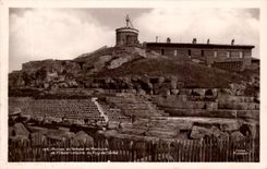 VINTAGE POSTCARD Ruins Of the Mercury temple and L Observatory of Puy De Dome
