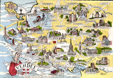 POSTAL MODERNA las provincias francesas el Vendee