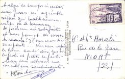 VINTAGE POSTCARD Thonon Les Bains the Lake Leman in CrepusculeBateau