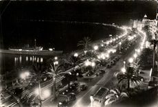 CPSM Nice the Walk of the English the night