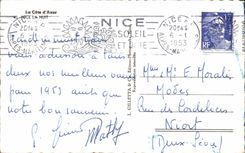 POSTAL MODERNA Niza la noche