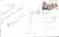 VINTAGE POSTCARD Menton View Crisis of Garavan