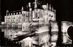 CPSM en Touraine Loire ch4ateau Chenonceaux el castillo