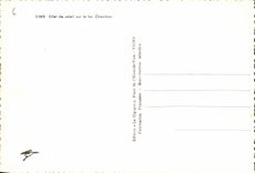 VINTAGE POSTCARD Effect Solell on the Lake Chambon