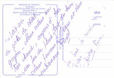 POSTAL MODERNA balneario termal de Chatelguyon de las zonas digestivas el bandstand