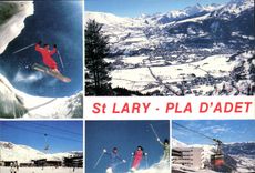 CPA St Lary La Station et le Pla D Adec