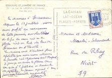 CPSM the Lake De Lacanau Seen Of the Pines Colors And Light Of France