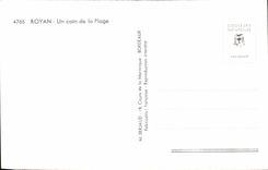 CPSM Royan una esquina del barco de la playa