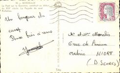 CPSM Bordeaux the bridge on the Garonne Frontage of the Richelieu quay